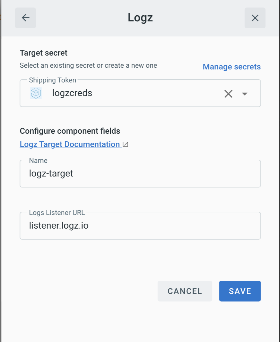 Adding a Target