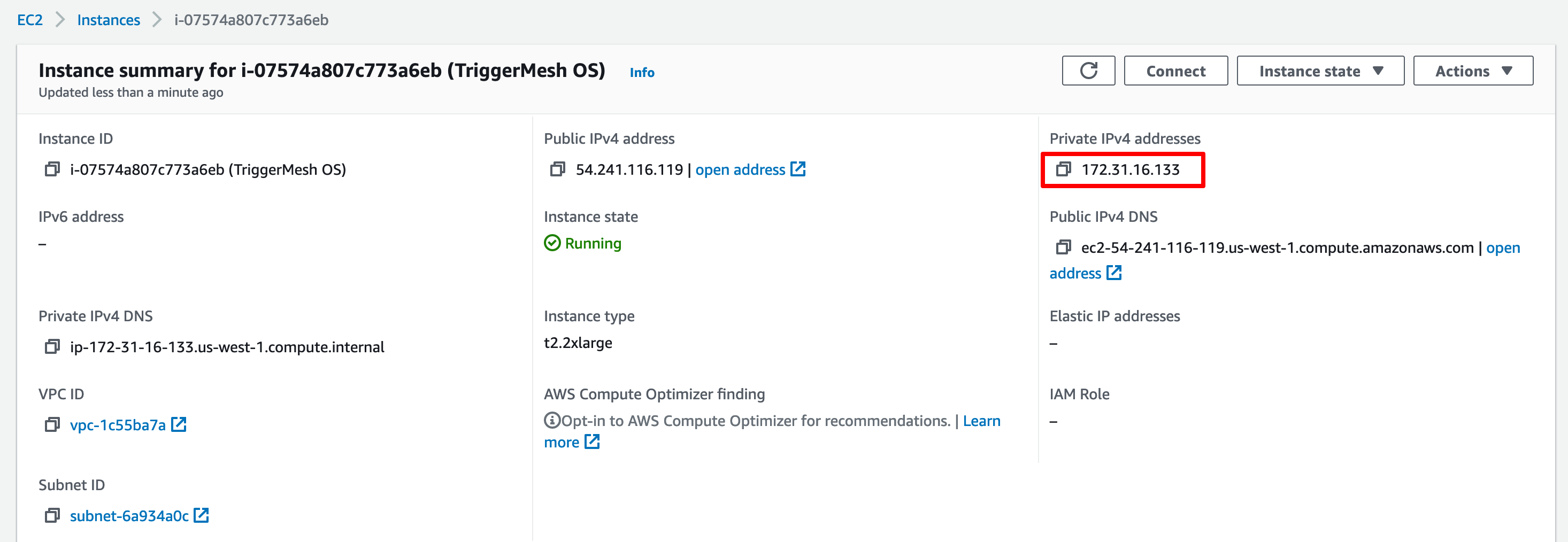 EC2 Instance Details