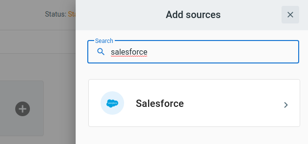 Adding Salesforce source