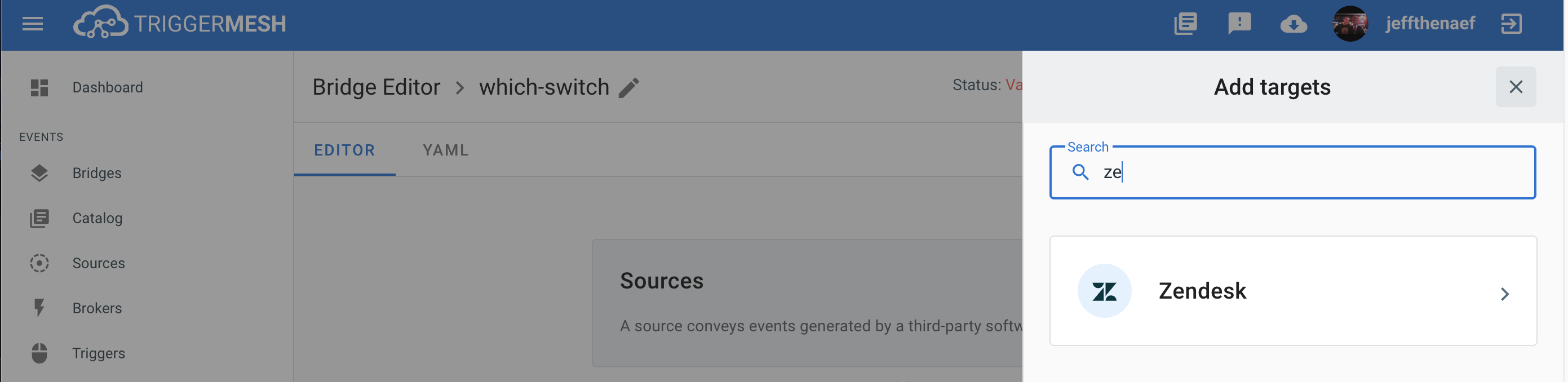 Adding a Zendesk Target